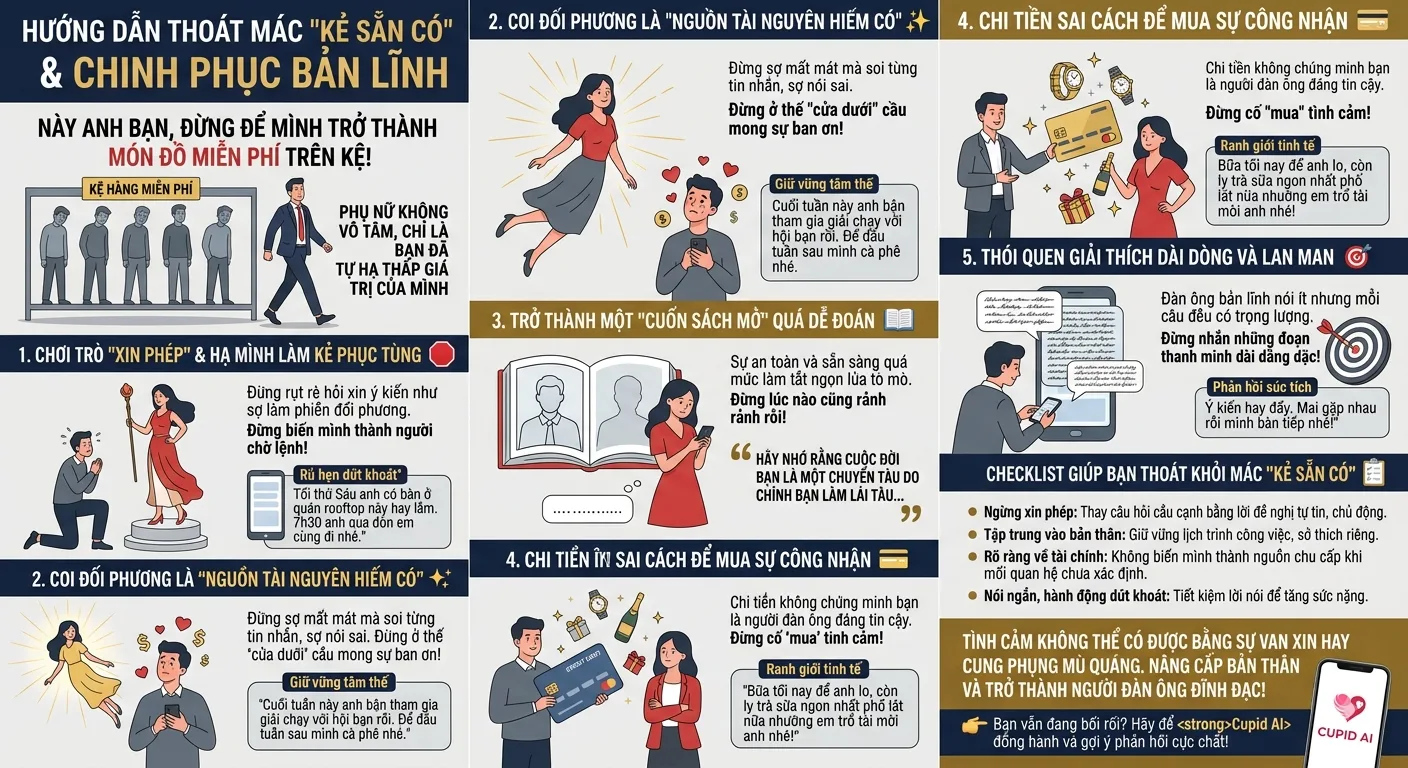 Đàn Ông "Tử Tế" Là Kẻ Thua Cuộc: 5 Sai Lầm Khiến Bạn Bị Xem Như Cây ATM
